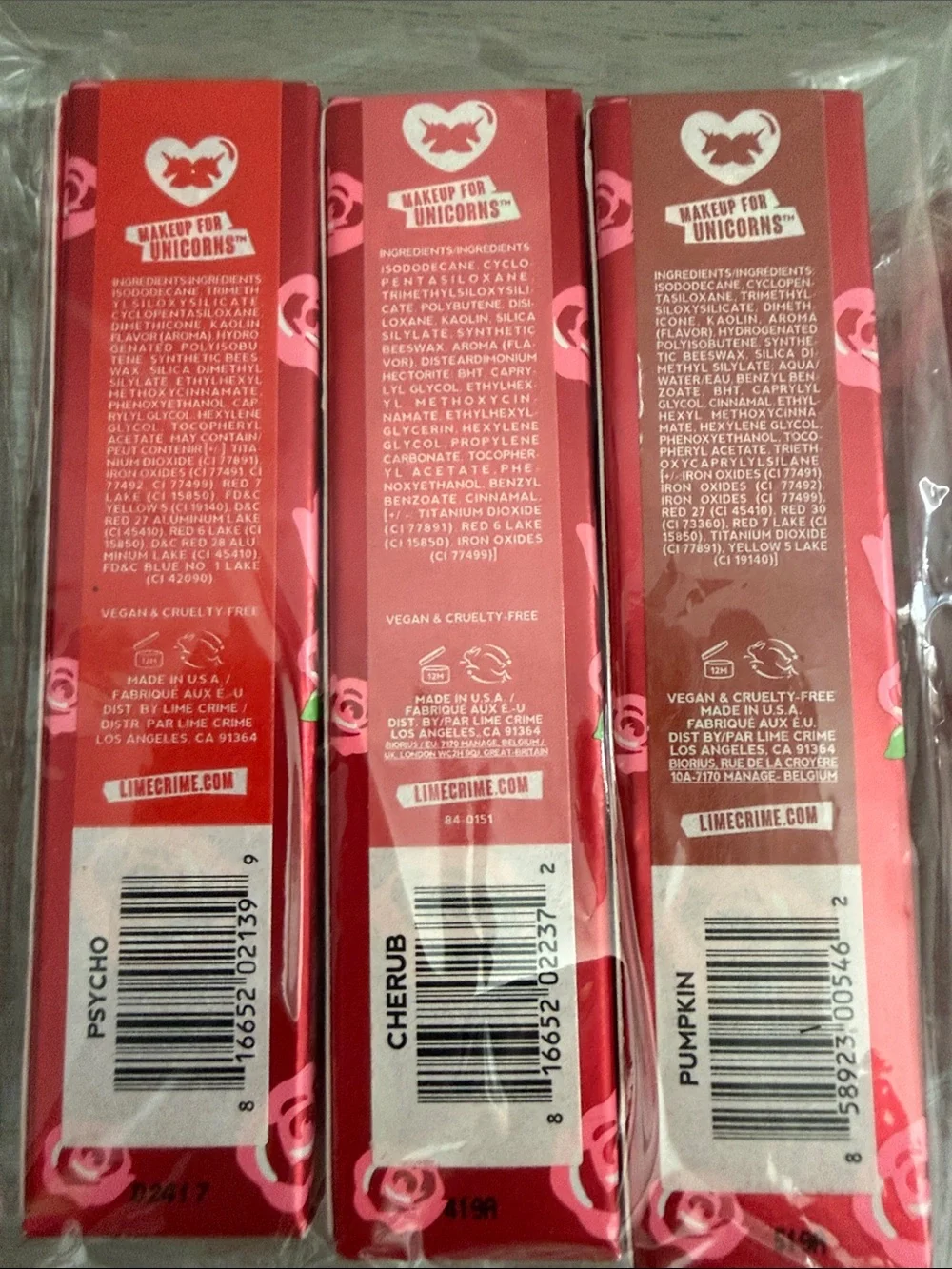 Lime Crime Classic Lipstick - Smooth matte finish - 7 full size lipsticks